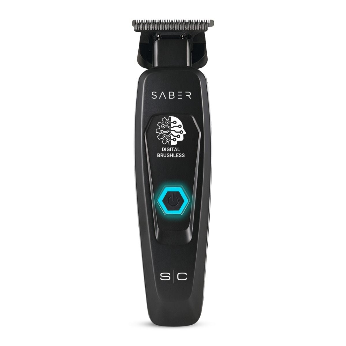 StyleCraft Saber Cordless Digital Brushless Motor Metal Trimmer - Black (SC403B)