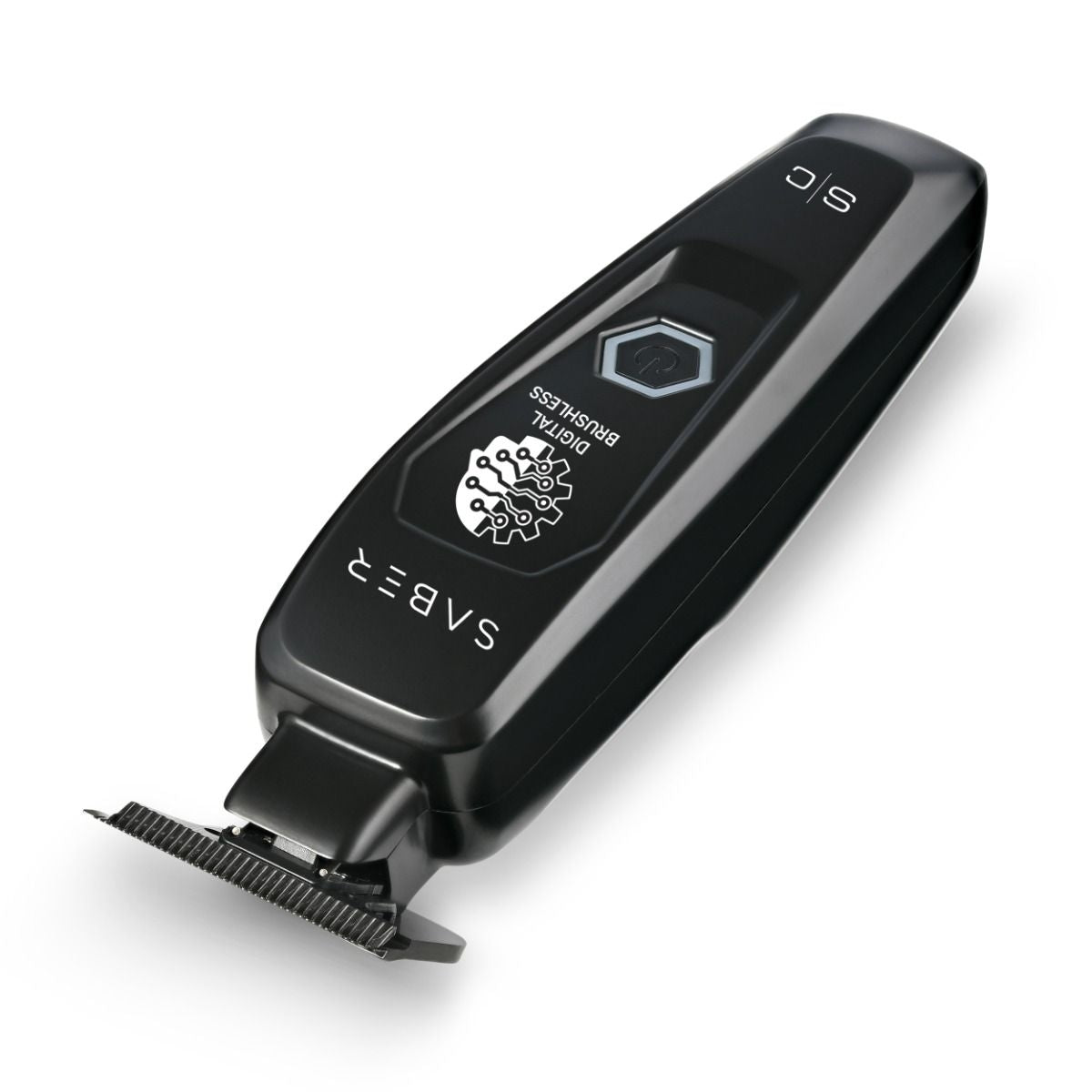 StyleCraft Saber Cordless Digital Brushless Motor Metal Trimmer - Black (SC403B)