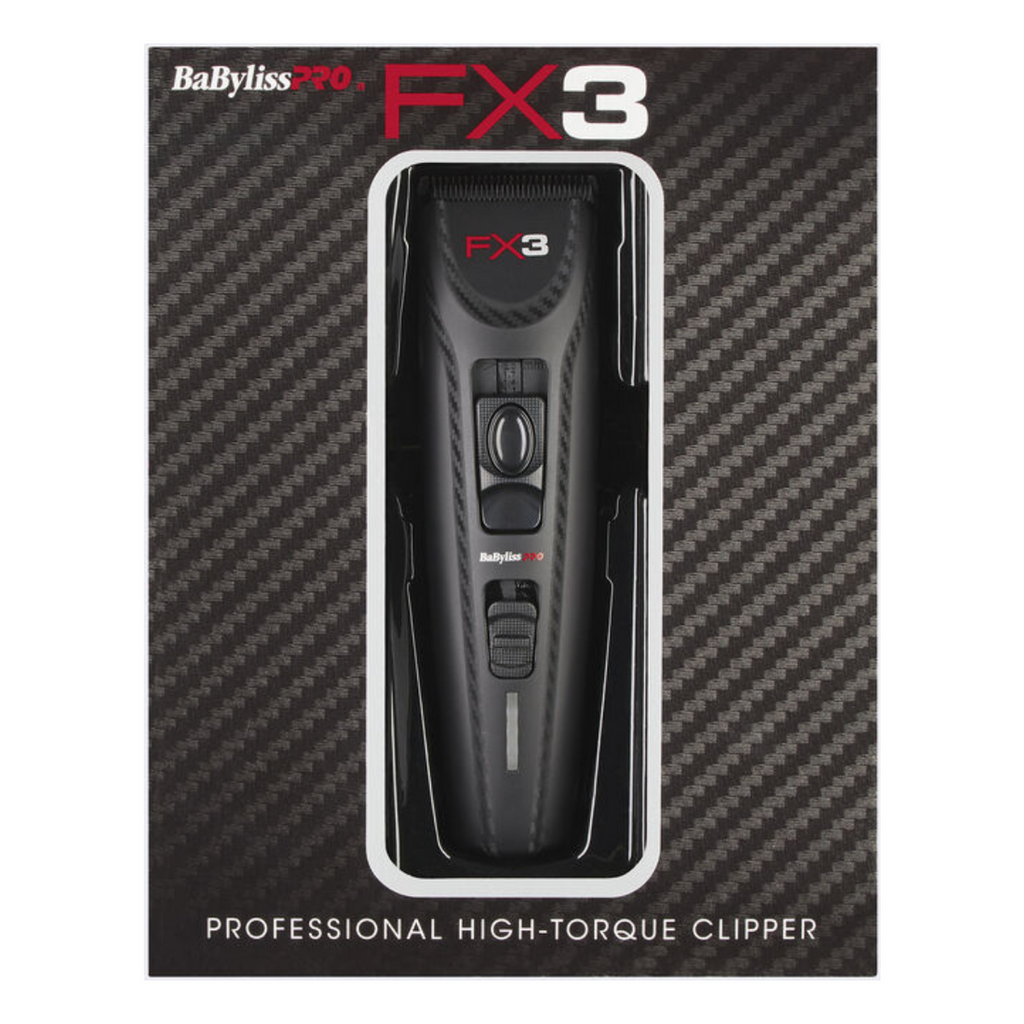 BaBylissPRO FX3 clipper retail box, front view