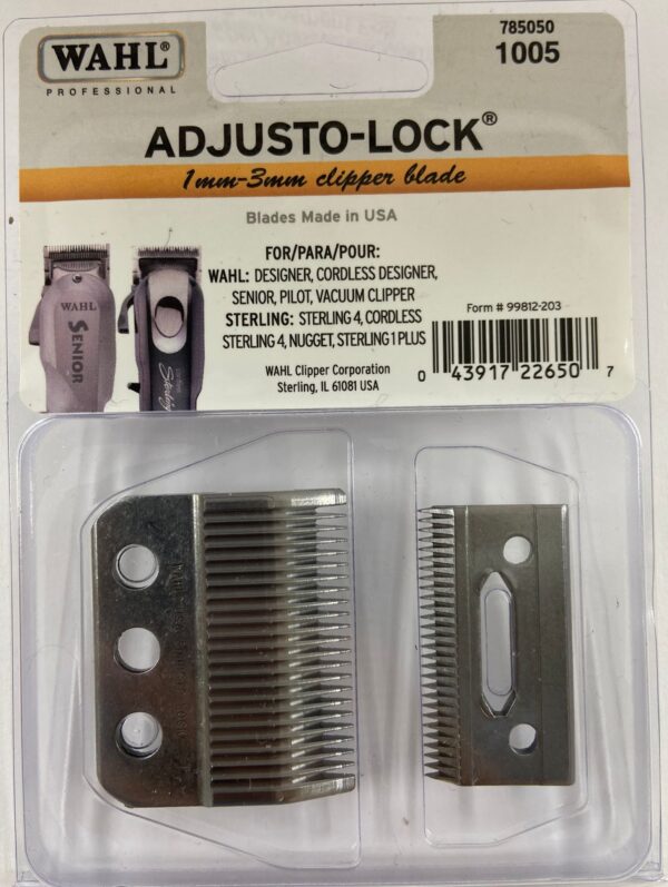 Wahl 3-hole replacement blade, front view