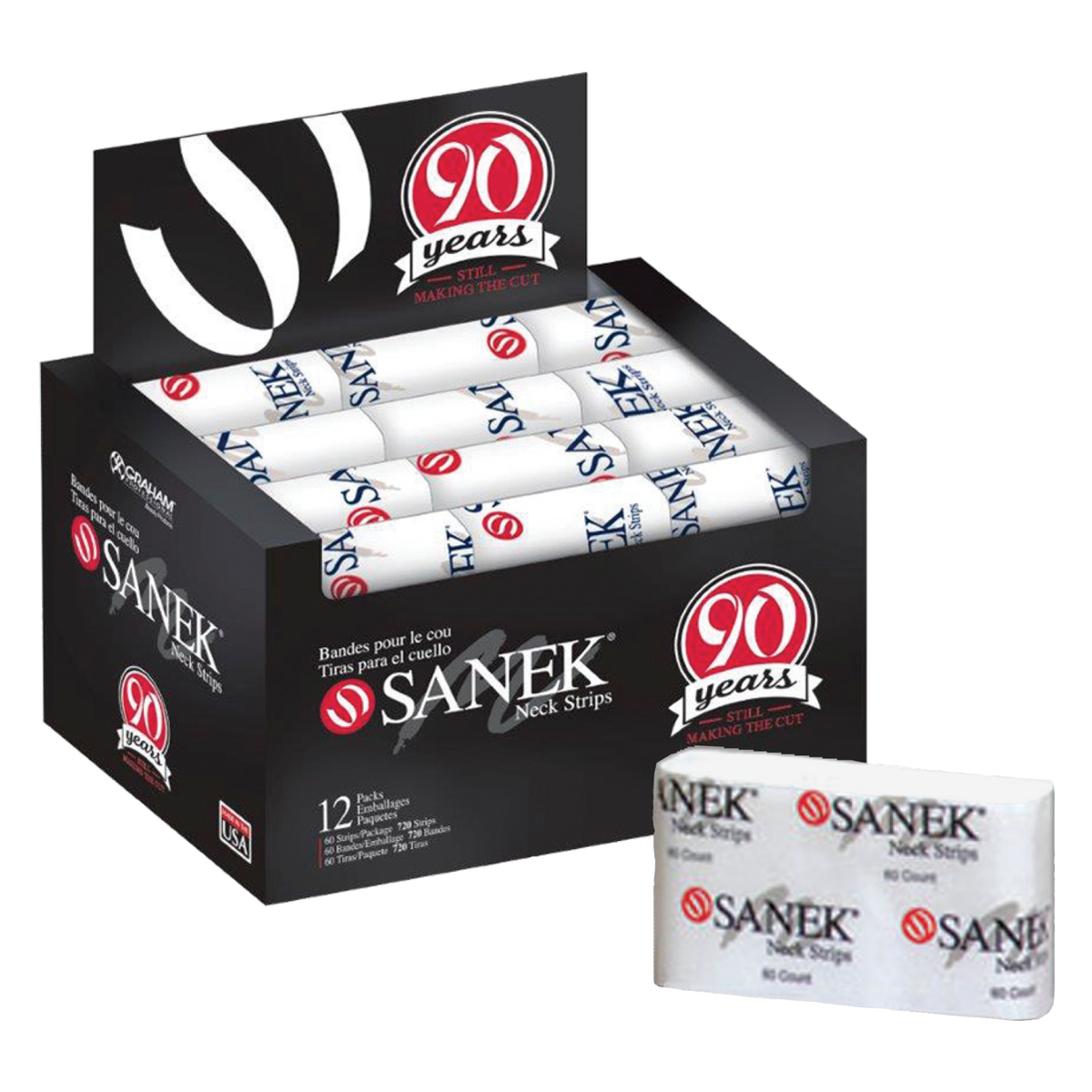 Sanek neck strips box of 60