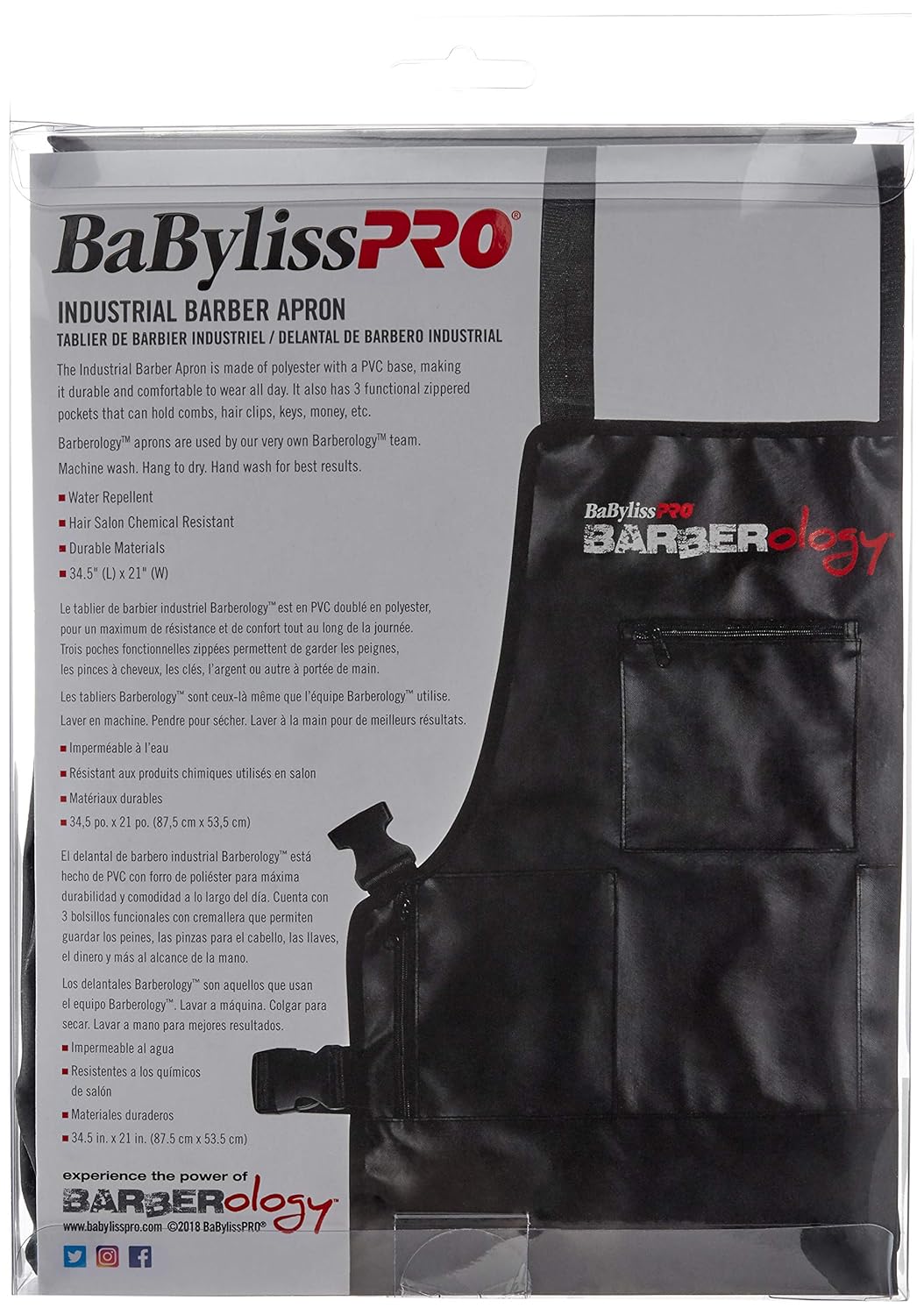 BaBylissPRO Barberology Barber Apron (BBAPRON)