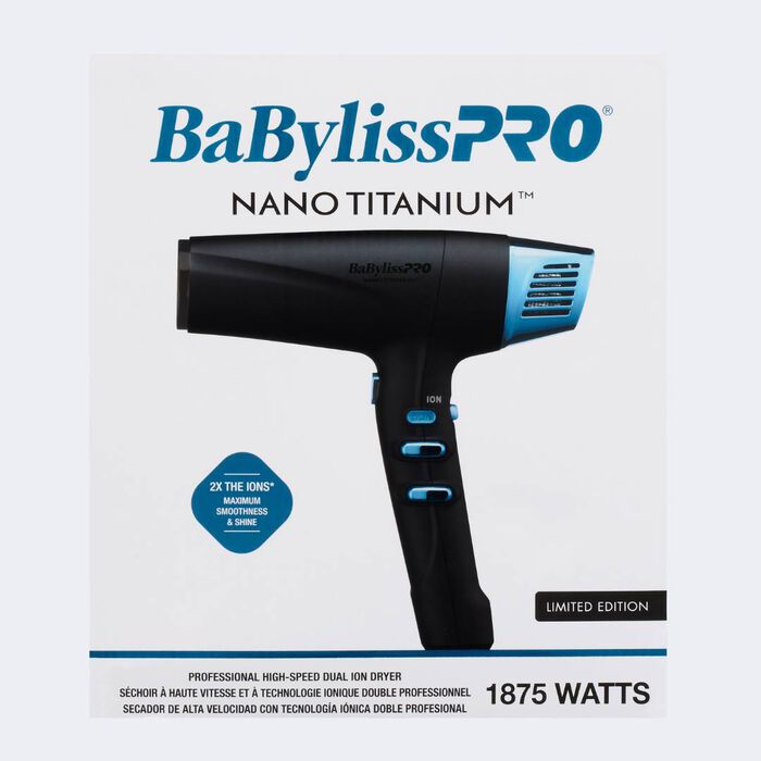 BaBylissPRO Nano Titanium High-Speed Dual Ionic Hair Dryer (BNTMB9100)