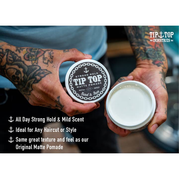 Tip Top Strong Hold Matte Pomade