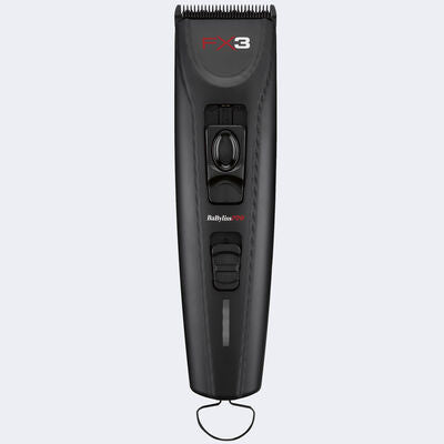 BaBylissPRO FX3 black clipper, front view
