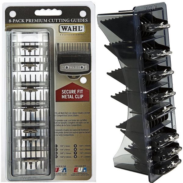 Wahl premium cutting guides with organizer