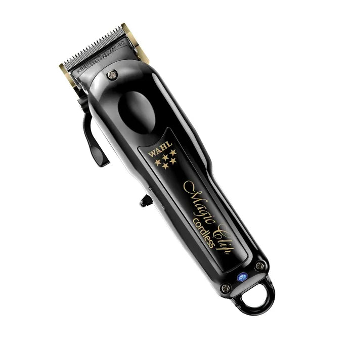 Wahl black cordless Magic Clip, angled view